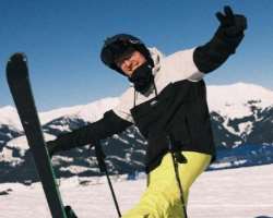 He enjoys adventure sports like skiing and does not miss the opportunity if any.